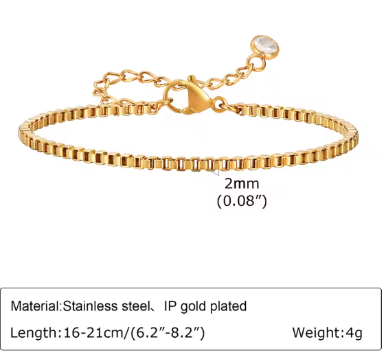 Stainless Steel Chain Link Bracelet