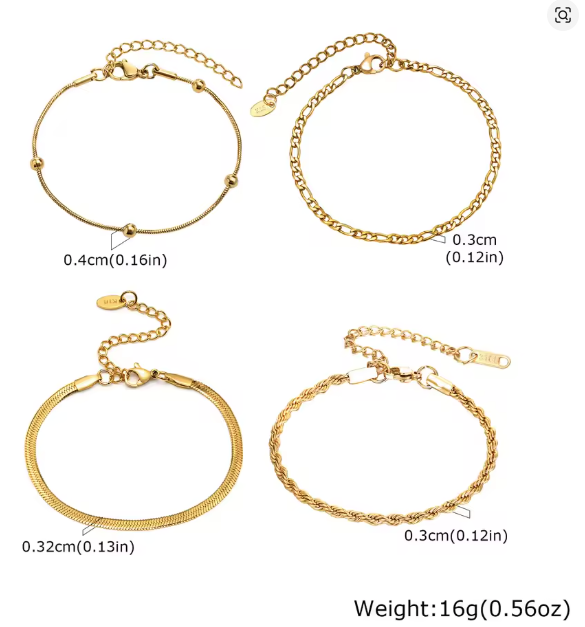 Stainless Steel Chain Link Bracelet